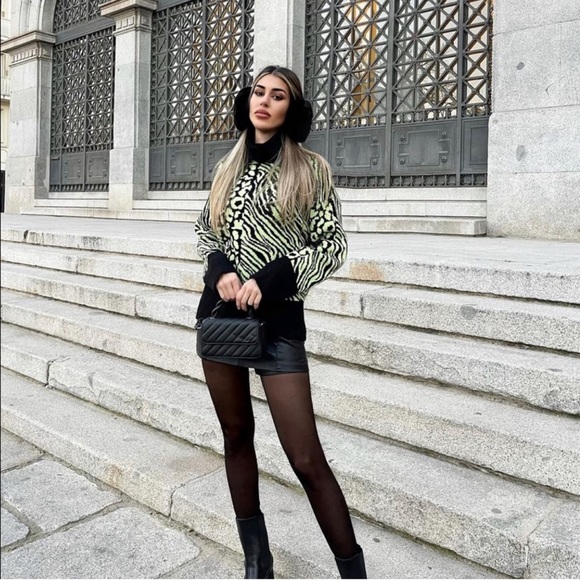 ZARA Printed Knit Sweater - Picture 5 of 8